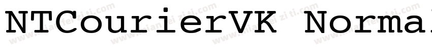 NTCourierVK Normal字体转换